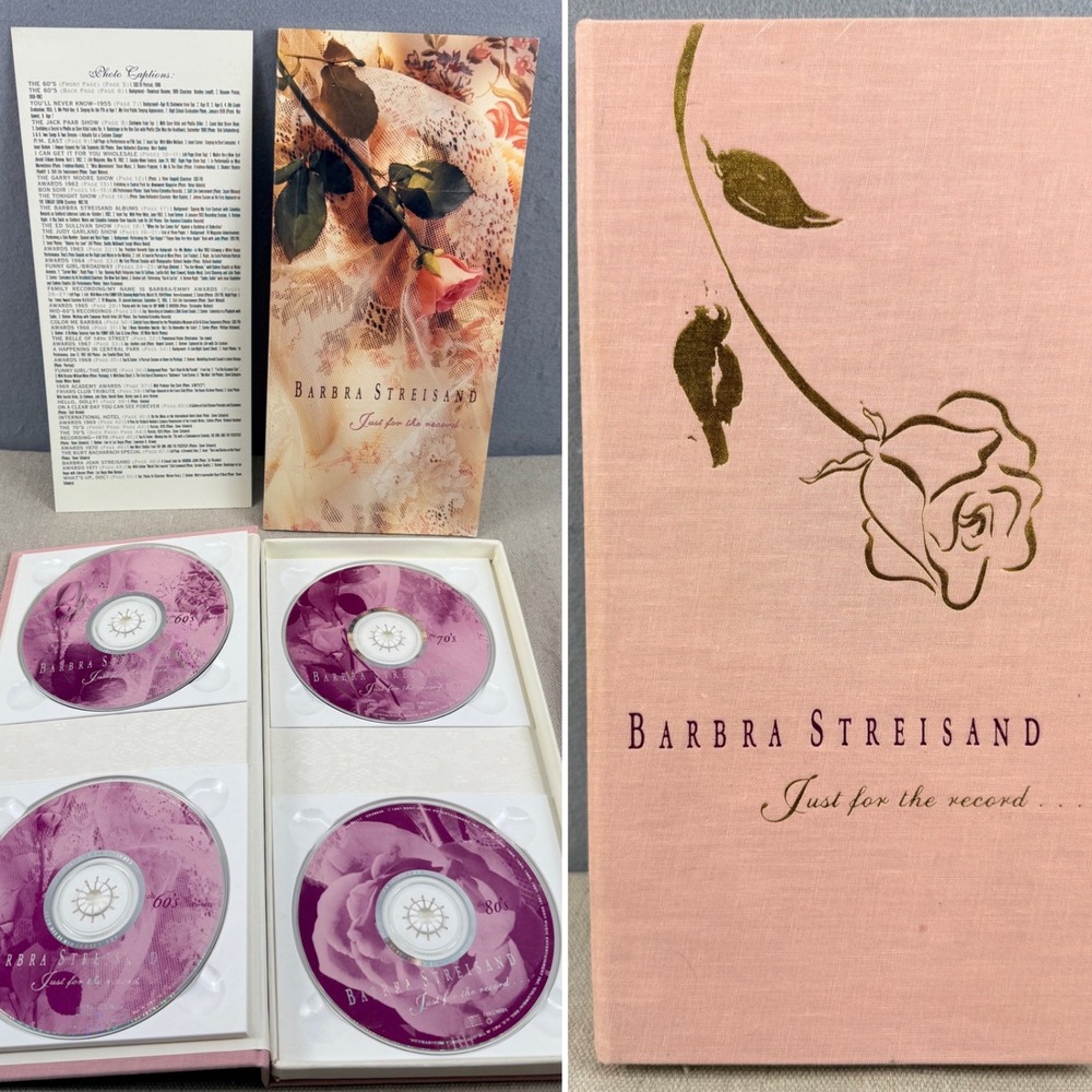 Barbra Streisand Just for the Record 4 CD Box Set Deluxe Book Columbia 1991